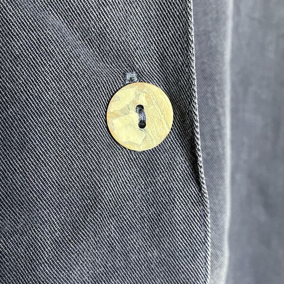 Bryn Walker Button Up Tunic Top Blue Womens Small Long Sleeve Lagenlook - Picture 7 of 14